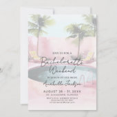 ガールズウィークエンドピンクプールバチェロレッテ 招待状 (正面)