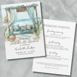 ガールズウィークエンドブルービーチバチェロレッテ 招待状