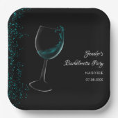 ガールズウィークエンドモックテールバチェロレッテブルー ペーパープレート (正面)