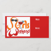 ガールズウィークエンド招待状 (正面)