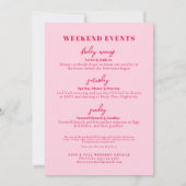 ガールズウィークエンド カクテル ソーシャル クラブ ブライズパーティ 招待状 (裏面)