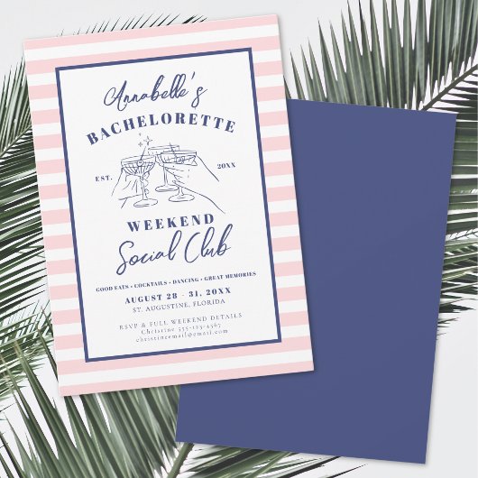 ガールズウィークエンド ソーシャル クラブ ブライズメイド パーティー 招待状