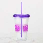 ガールズウィークエンド ネオンLEDサイン アクリルタンブラー (右)