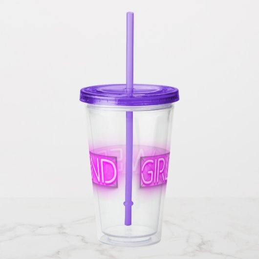 ガールズウィークエンド ネオンLEDサイン アクリルタンブラー (右)