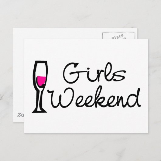 ガールズウィークエンド(ワイン) ポストカード (正面/裏面)
