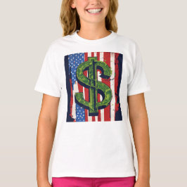 ガールズウェアテンプレートフラッグガールズキッズTシャツ Tシャツ