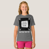 ガールズウェア追加イメージ写真テンプレートガールズキッズ Tシャツ (正面フル)