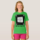 ガールズウェア追加イメージ写真テンプレートガールズキッズ Tシャツ (正面フル)