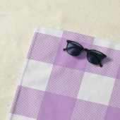 ガールズウォーターカラーストロベリートリオアンドプレイドビーチ ビーチタオル (インサイチュ)