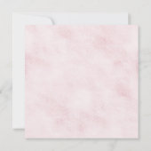 ガールズウォーターカラーピンク金ゴールドベビーシャワー招待状 招待状 (裏面)