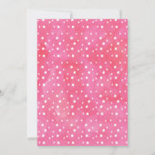 ガールズウォーターカラーフィエスタ誕生日招待状 招待状 (裏面)