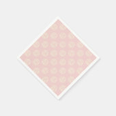 ガールズウォーターシンプルカラーフローラベビーシャワー スタンダードカクテルナプキン (角)