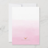 ガールズウッドランドアントラーベビーシャワー 招待状 (裏面)