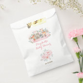 ガールズウッドランド動物ピンクフローラ誕生日パーティー フェイバーバッグ (封をした状態)