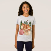 ガールズウッドランド秋テーマTシャツ Tシャツ (正面フル)