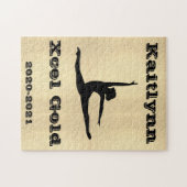 ガールズエクセル金ゴールド体操ジグソーパズル ジグソーパズル (横)