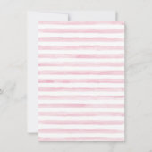 ガールズエレファントプリンセスベビーシャワー招待状 招待状 (裏面)