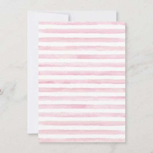 ガールズエレファントプリンセスベビーシャワー招待状 招待状 (裏面)