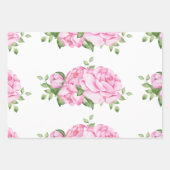 ガールズエレファント&フラワーラッピング紙シート ラッピングペーパーシート (正面3)