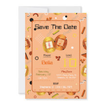 ガールズオレンジゲームタマゴッチ誕生日招待状