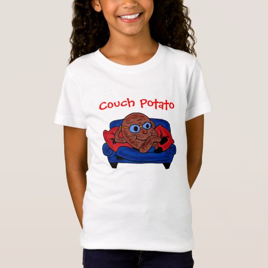 ガールズカウチポテトシャツ Tシャツ (正面)