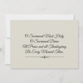 ガールズカトリック第一聖餐式招待状 招待状 (裏面)