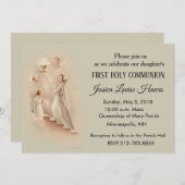 ガールズカトリック第一聖餐式招待状 招待状 (正面/裏面)