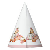 ガールズカボチャパッチ弓バースデーパーティー パーティーハット (裏面)