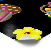 ガールズカラテハッピーイースター装飾品 ポスター (コーナー)