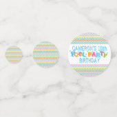 ガールズカラフルスプラッシュプールパーティー誕生日 コンフェッティ (正面)