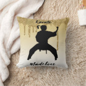 ガールズカラートスタンス金ゴールドグリッタードリップグラデーション クッション (ブランケット)