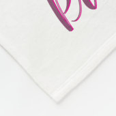 ガールズカワイイプリンセススパークルピパーソナライズされたンク フリースブランケット (角)