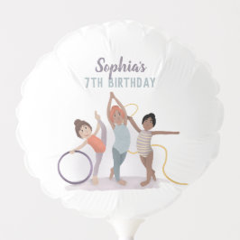 ガールズカワイパープルジムティクス子供の誕生日 バルーン