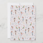 ガールズカワイパープル体操7誕生日 招待状 (裏面)