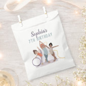 ガールズカワイパーモダンプル体操子供の誕生日 フェイバーバッグ (クリップ留めされた状態)