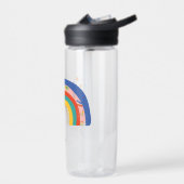 ガールズカワイレインボーブック新学期DIY名 ウォーターボトル (左面)