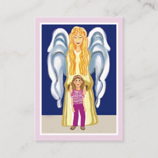 ガールズガーディアンエンジェル祈りの言葉カード 名刺 (正面)