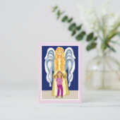 ガールズガーディアンエンジェル祈りの言葉カード 名刺 (スタンド正面)