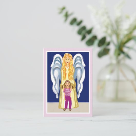 ガールズガーディアンエンジェル祈りの言葉カード 名刺 (スタンド正面)