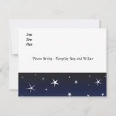 ガールズキャンピングスリープバーバースデーパーティー招待 招待状 (裏面)