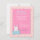 ガールズキャンピングスリーポーバーバースデーパーティ招待状 招待状 (裏面)