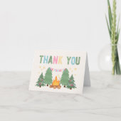 ガールズキャンピングフォールディングサンキューカード サンキューカード (正面)