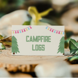 ガールズキャンピングフードテントカード