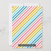 ガールズキャンプアウトグランプ誕生日パーティーの招待 招待状 (裏面)