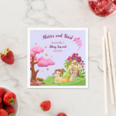 ガールズキュートイエローフェアリー童話ホーム スタンダードカクテルナプキン (インサイチュ)