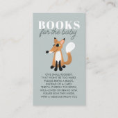 ガールズキュートウッドランドキツネブックフォーベビー エンクロージャーカード (正面)