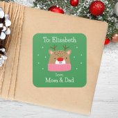 ガールズキュートカートゥーカスタムンフェスティバルトナディアホリデイ スクエアシール