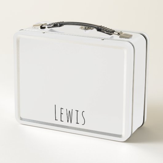 ガールズキュートパープルファームトラクターキッズ メタルランチボックス (裏面)