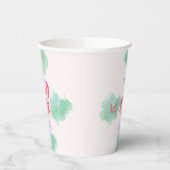 ガールズキュートピンクアクソロトルファースト誕生日 紙コップ (左)