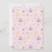 ガールズキュートピンクプリンセスパレス6誕生日 招待状 (裏面)